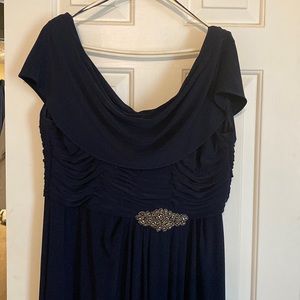 Navy Blue Mother of the Bride dress.